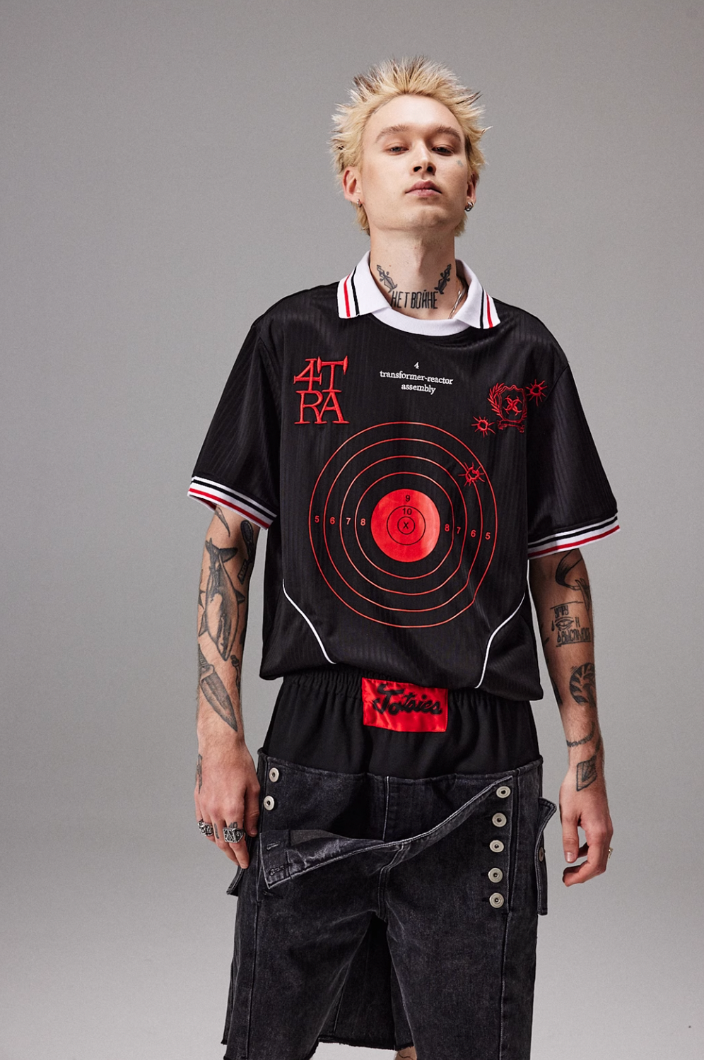 4tra "Rebel Pirate" Bullseye Soccer Jersey Tee