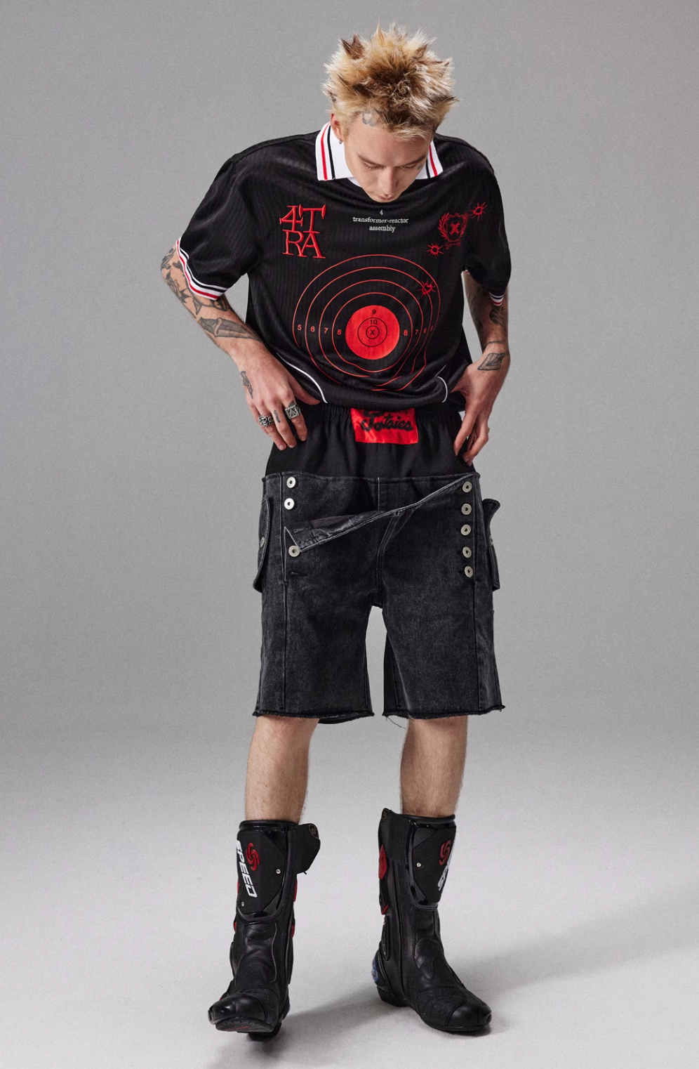 4tra "Rebel Pirate" Bullseye Soccer Jersey Tee