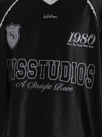 INSstudios Lace Letters Logo Soccer Jersey