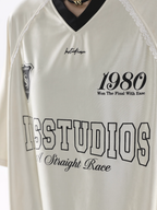 INSstudios Lace Letters Logo Soccer Jersey