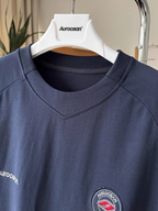 Aurocean Dirty Dye Aged Vintage Patch Embroidered Soccer Jersey Tee