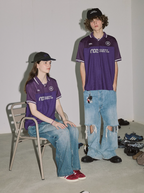 NORYBRAND Sports Club Mesh Patchwork Soccer Jersey Polo