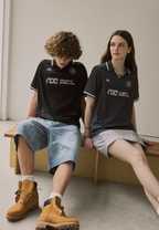NORYBRAND Sports Club Mesh Patchwork Soccer Jersey Polo