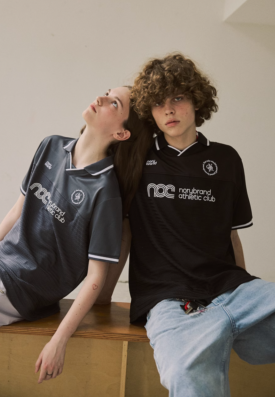 NORYBRAND Sports Club Mesh Patchwork Soccer Jersey Polo
