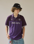 NORYBRAND Sports Club Mesh Patchwork Soccer Jersey Polo