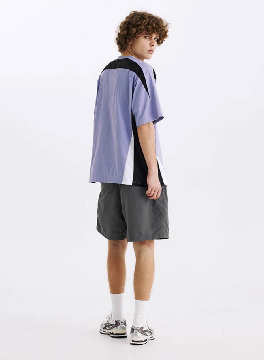 TBALLER Mesh Patchwork Color Blocking Soccer Jersey