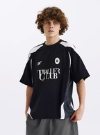 TBALLER Mesh Patchwork Color Blocking Soccer Jersey
