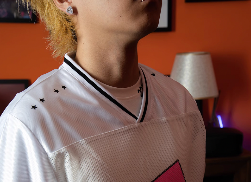 TGFCLUB Color Contrast Mesh Hockey Jersey