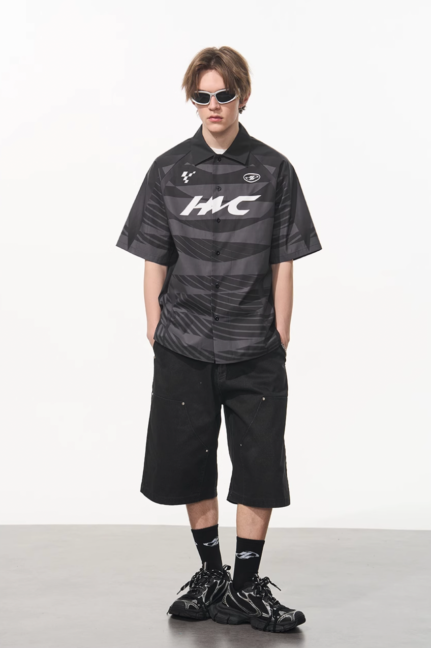 Harsh and Cruel Colorblock Digital Sports Print Shirt