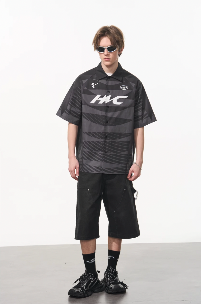 Harsh and Cruel Colorblock Digital Sports Print Shirt
