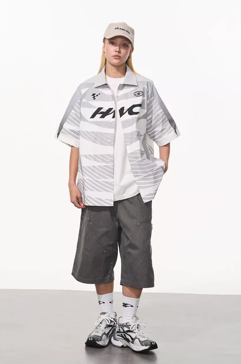 Harsh and Cruel Colorblock Digital Sports Print Shirt