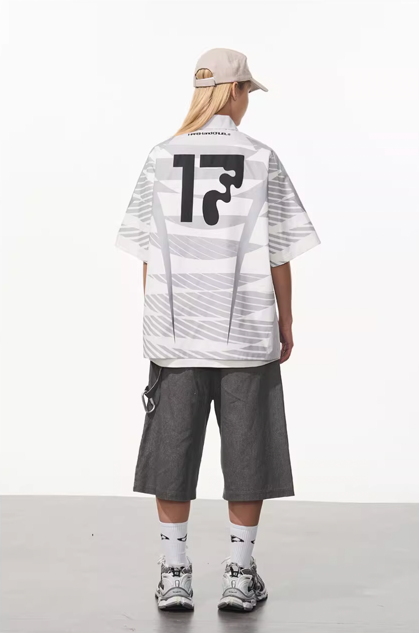 Harsh and Cruel Colorblock Digital Sports Print Shirt