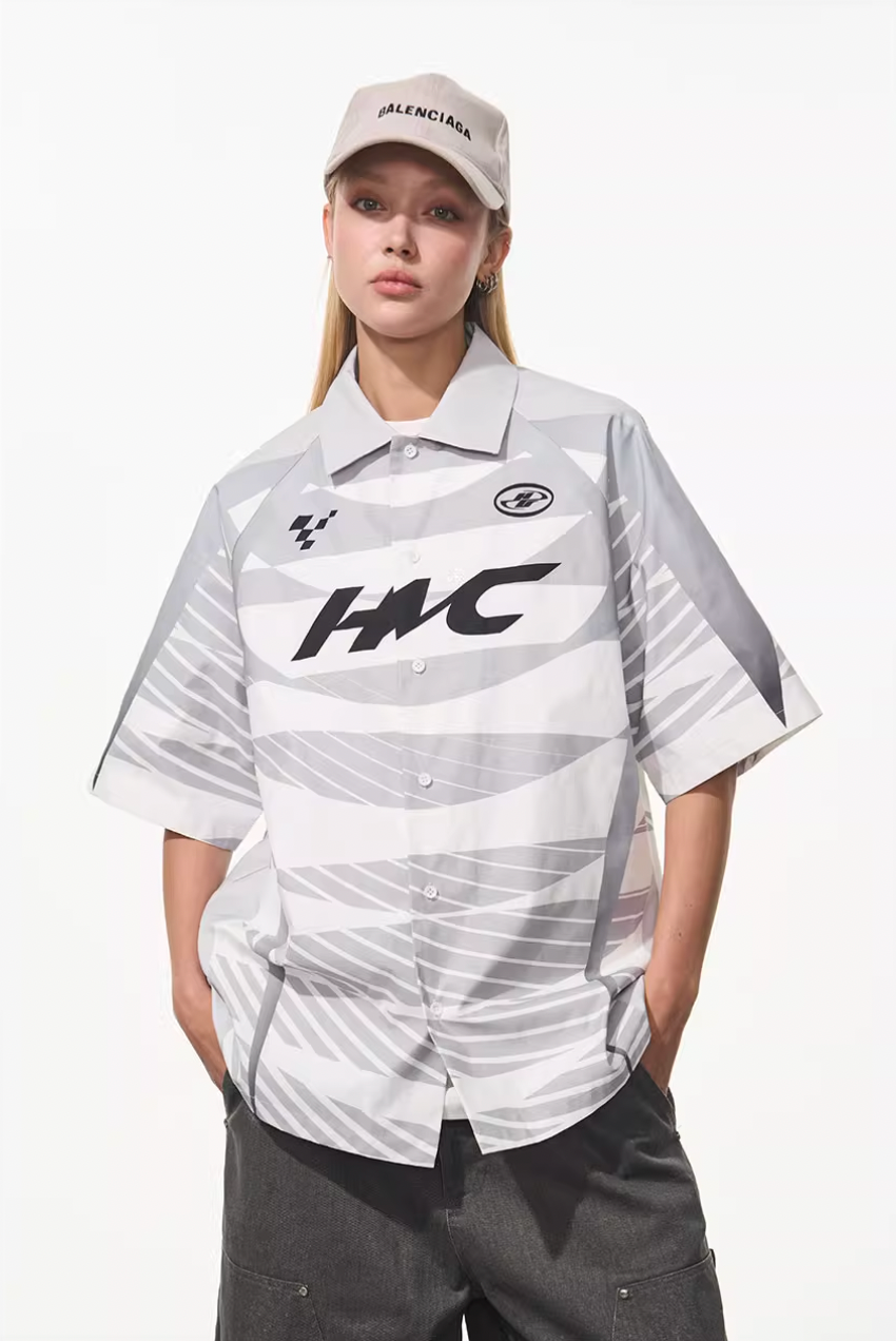 Harsh and Cruel Colorblock Digital Sports Print Shirt