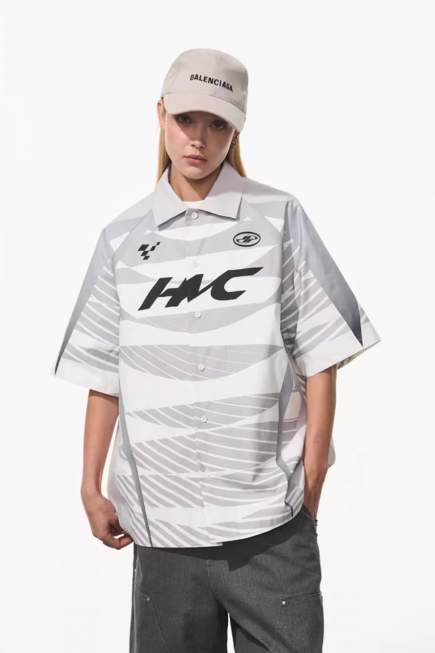 Harsh and Cruel Colorblock Digital Sports Print Shirt