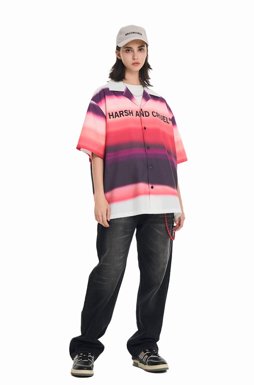 Harsh and Cruel Sunset Clouds Cuban Shirt