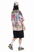 Harsh and Cruel Oil Painting Garden Cuban Shirt