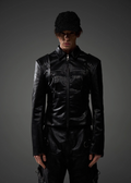 BLIND NO PLAN Short Silhouette Slim Fit Leather Jacket
