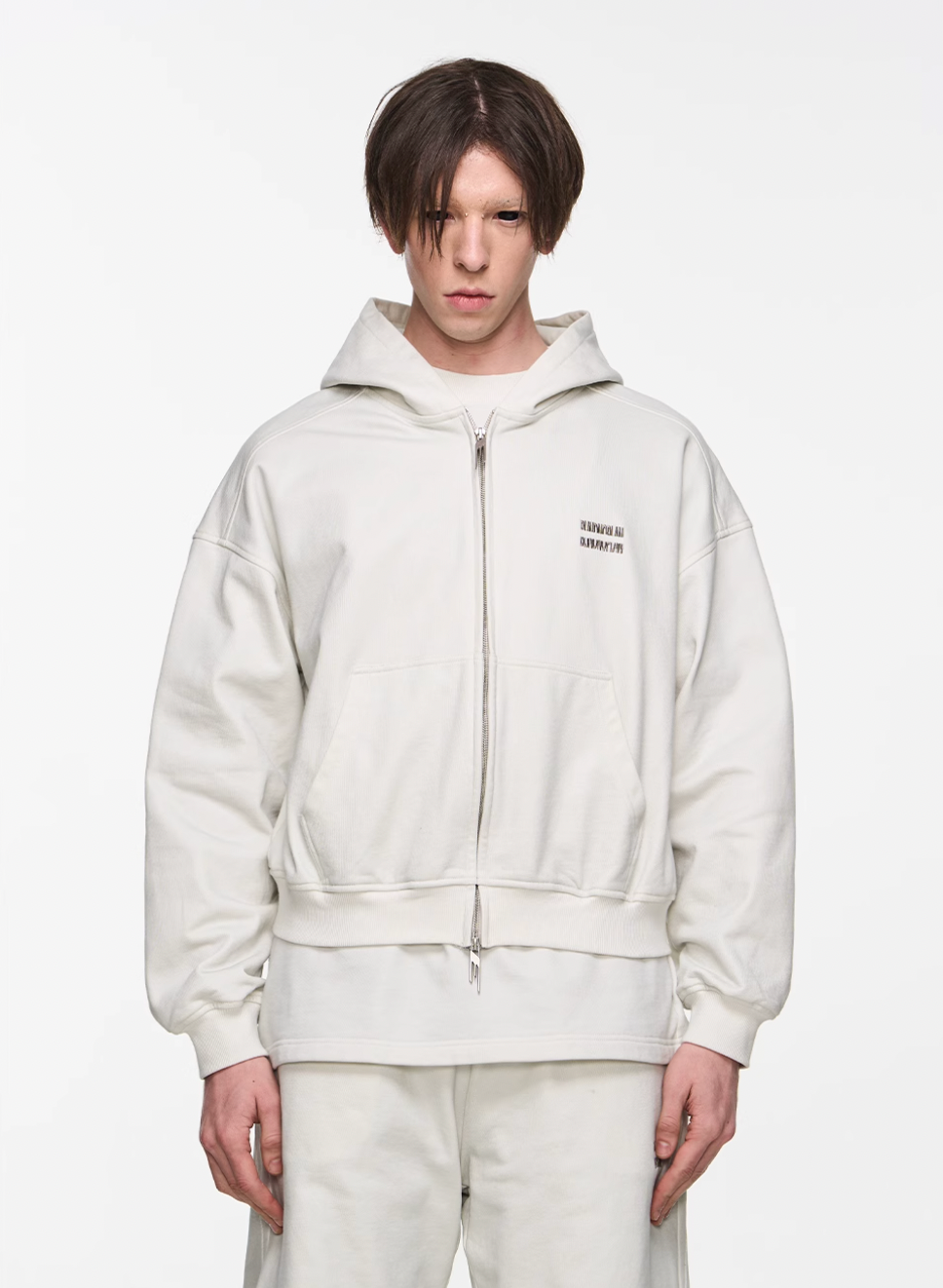 BLIND NO PLAN Embroidery Logo Sweatshirt Hoodie