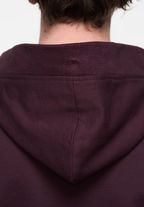 BLIND NO PLAN Basic Patchwork Logo Embroidery Short Hoodie