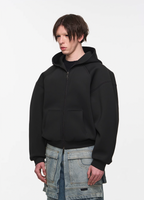 BLIND NO PLAN Embroidered Plunging Sleeve Air Hoodie