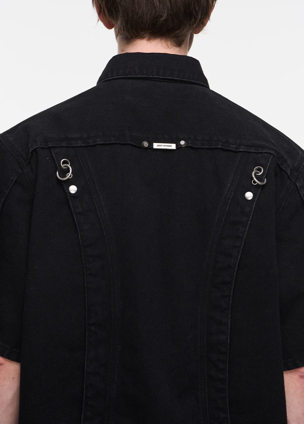 BLIND NO PLAN Metal Surround Fly Sleeve Short Sleeve Pocket Shirt