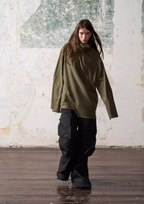 BLIND NO PLAN Multi Zipper Patchwork Work Cargo Pants
