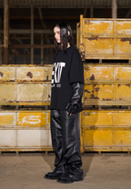 BLIND NO PLAN EXIT MODE Basic Large Logo Printing Tee