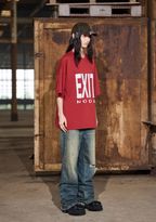 BLIND NO PLAN EXIT MODE Basic Large Logo Printing Tee