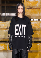 BLIND NO PLAN EXIT MODE Basic Large Logo Printing Tee