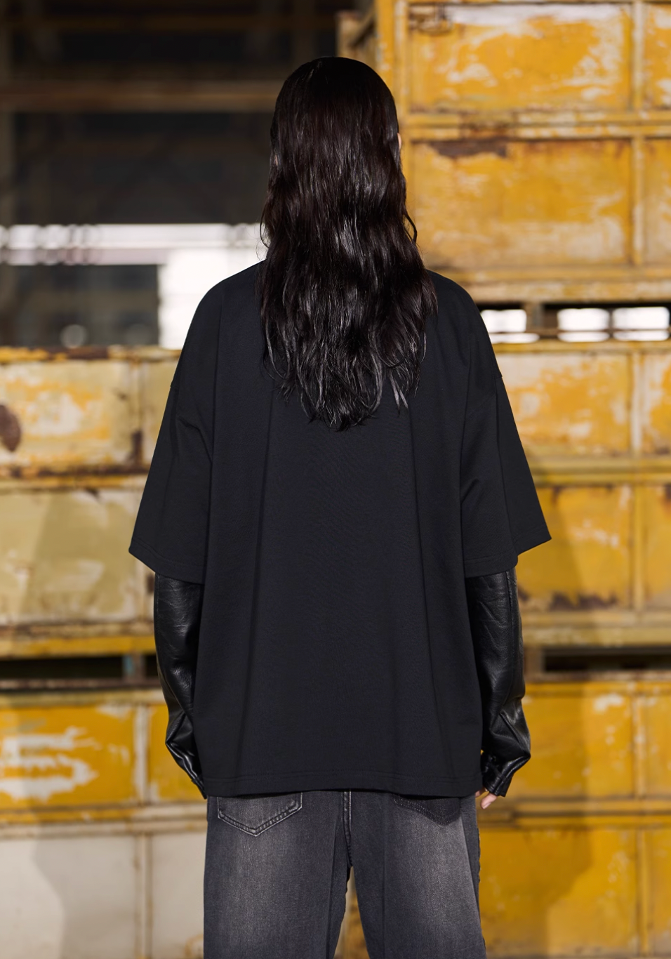 BLIND NO PLAN EXIT MODE Basic Large Logo Printing Tee