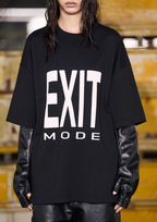 BLIND NO PLAN EXIT MODE Basic Large Logo Printing Tee