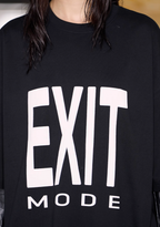 BLIND NO PLAN EXIT MODE Basic Large Logo Printing Tee