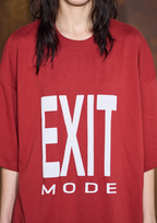 BLIND NO PLAN EXIT MODE Basic Large Logo Printing Tee