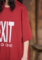 BLIND NO PLAN EXIT MODE Basic Large Logo Printing Tee