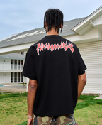 AFGK Metal Music Embroidered Label Printed Tee