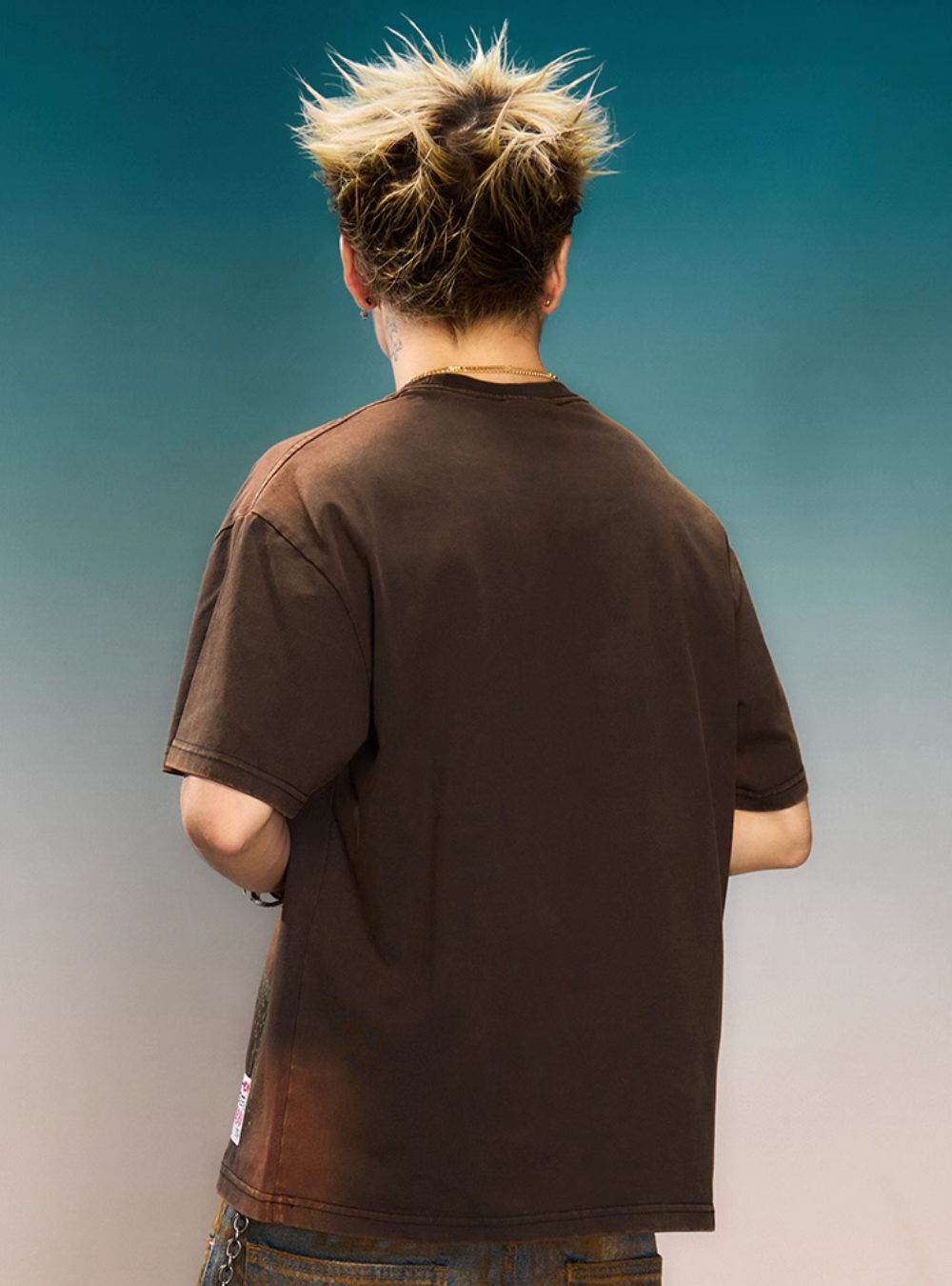 YADcrew “Northern Lights” Digital Printed Washed Spray Tee