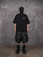 UNDERWATER Wax Bandage Multi Pocket Rivet Work Shorts