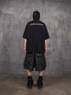 UNDERWATER Wax Bandage Multi Pocket Rivet Work Shorts