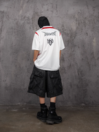 UNDERWATER Wax Bandage Multi Pocket Rivet Work Shorts