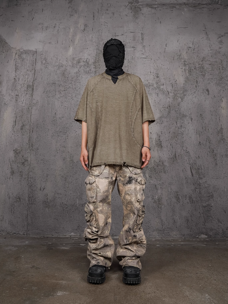 UNDERWATER Desert Camouflage 3D Cut Multi Pocket Work Cargo Pants