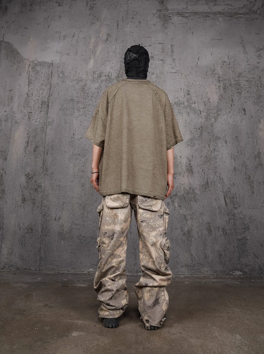 UNDERWATER Desert Camouflage 3D Cut Multi Pocket Work Cargo Pants