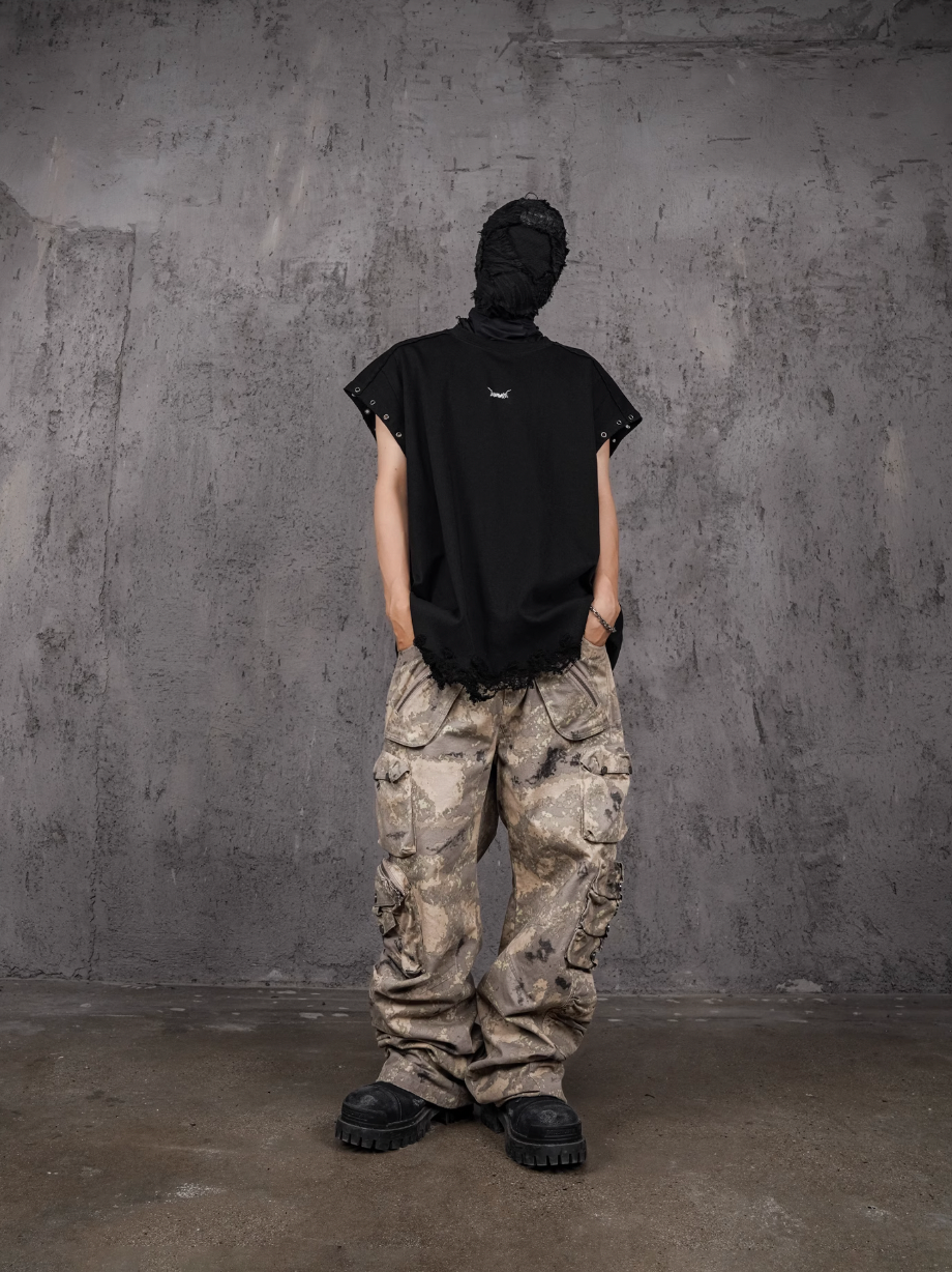 UNDERWATER Desert Camouflage 3D Cut Multi Pocket Work Cargo Pants