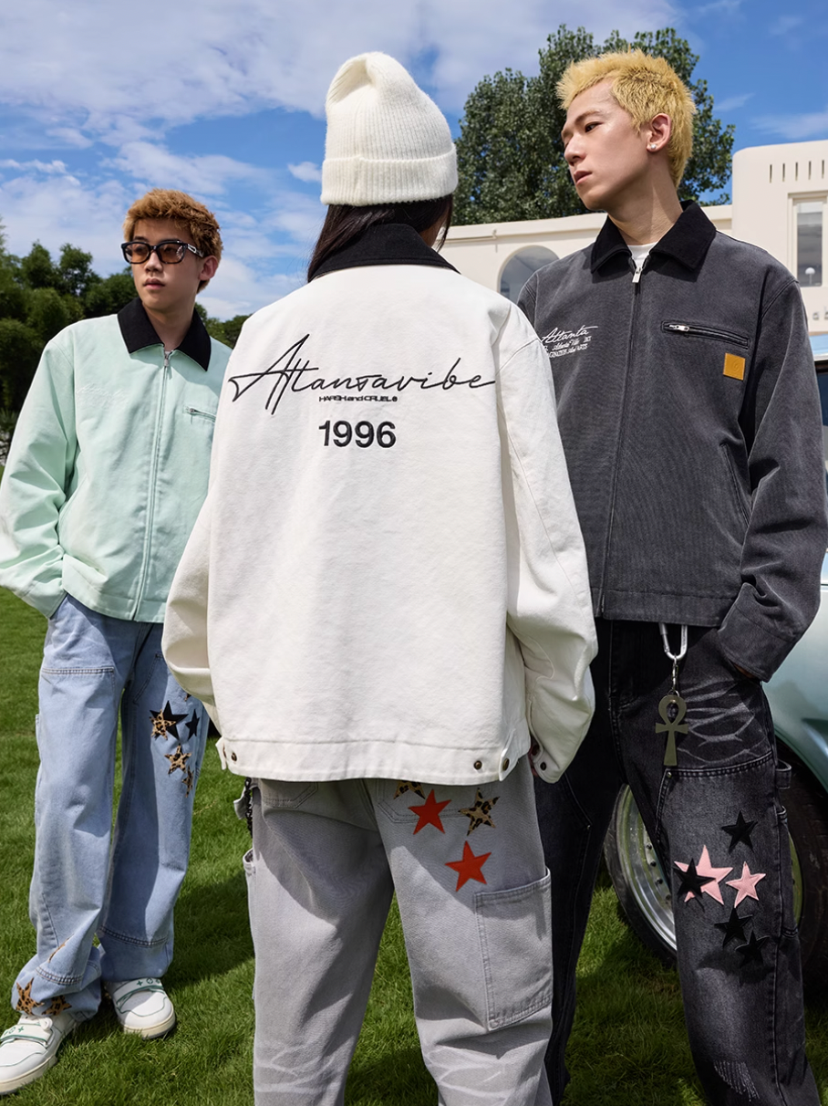 Harsh and Cruel Vintage Handwritten Embroidered Detroit Jacket