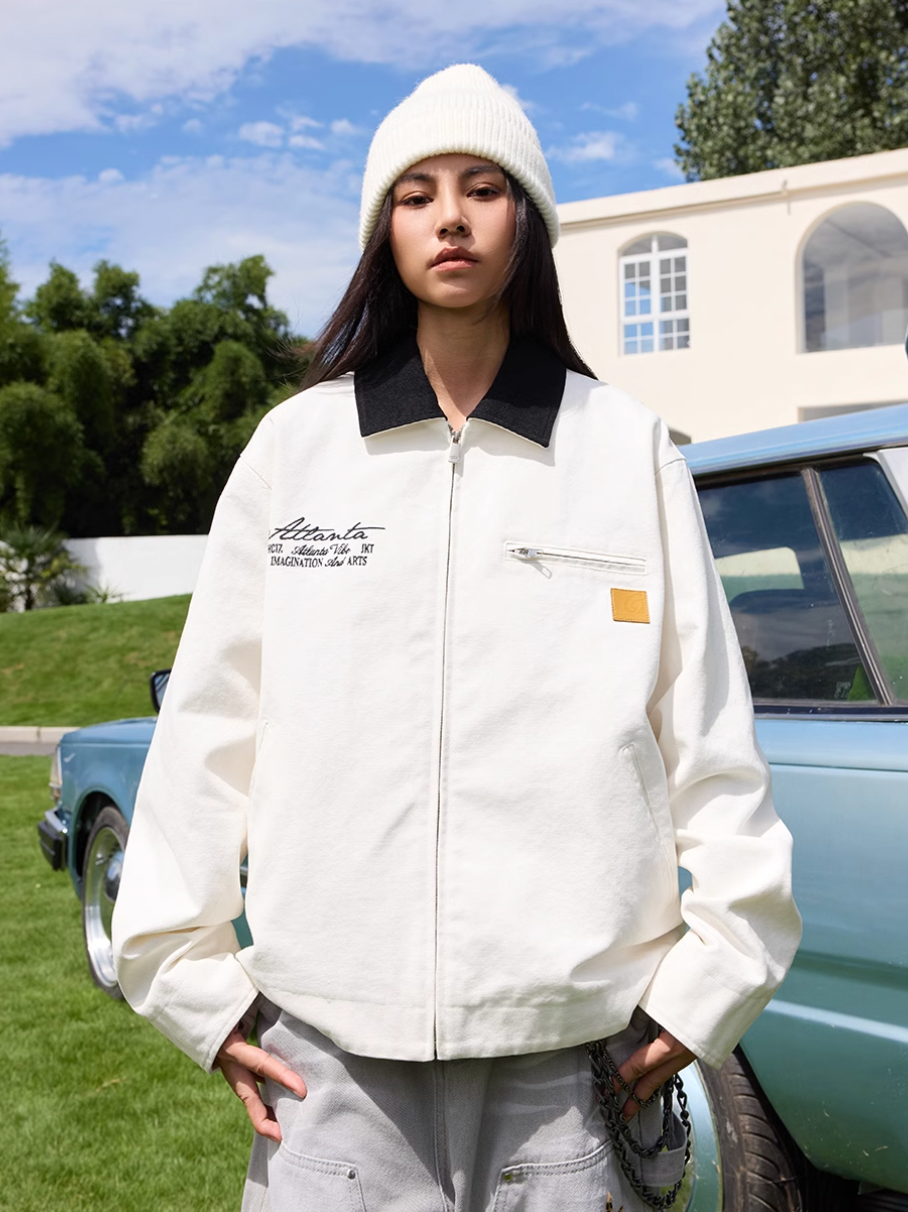 Harsh and Cruel Vintage Handwritten Embroidered Detroit Jacket