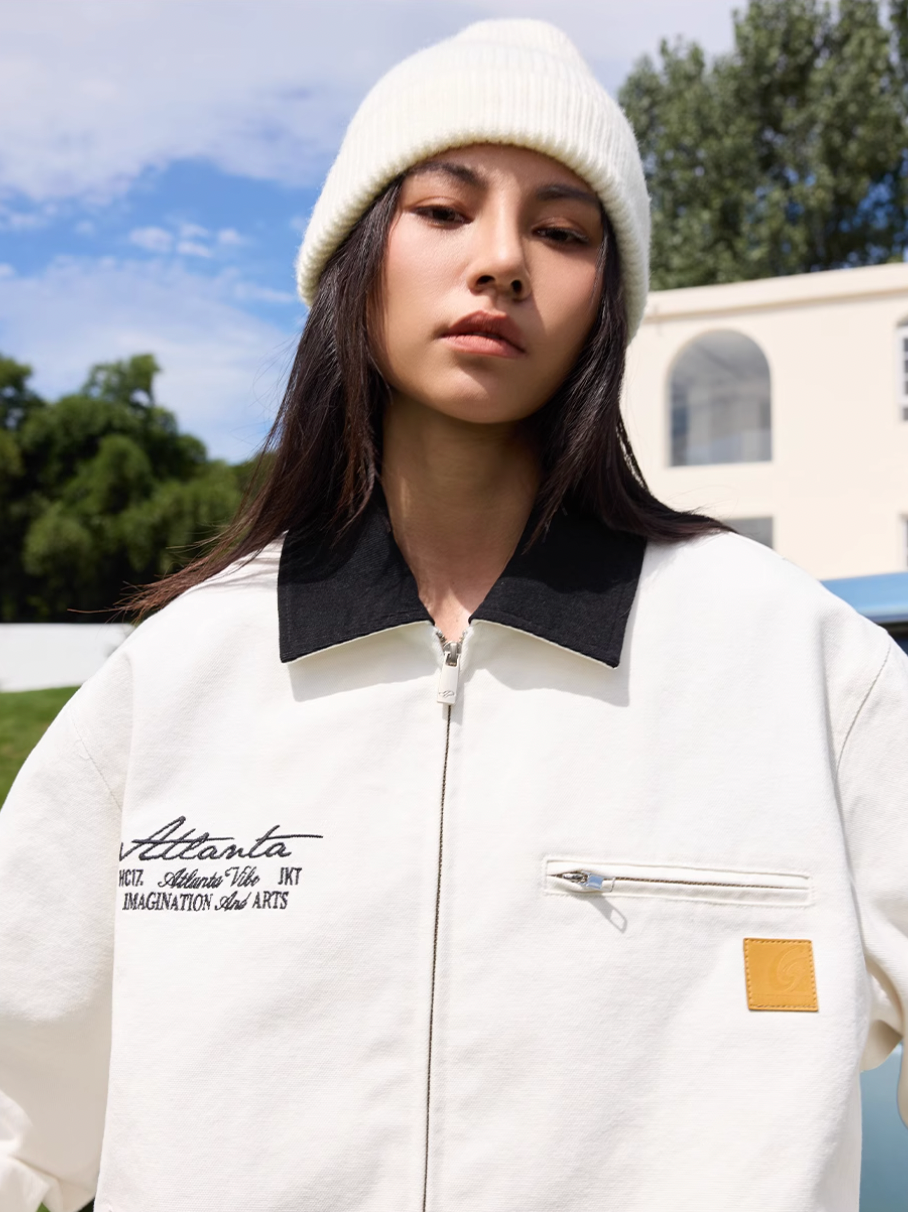 Harsh and Cruel Vintage Handwritten Embroidered Detroit Jacket