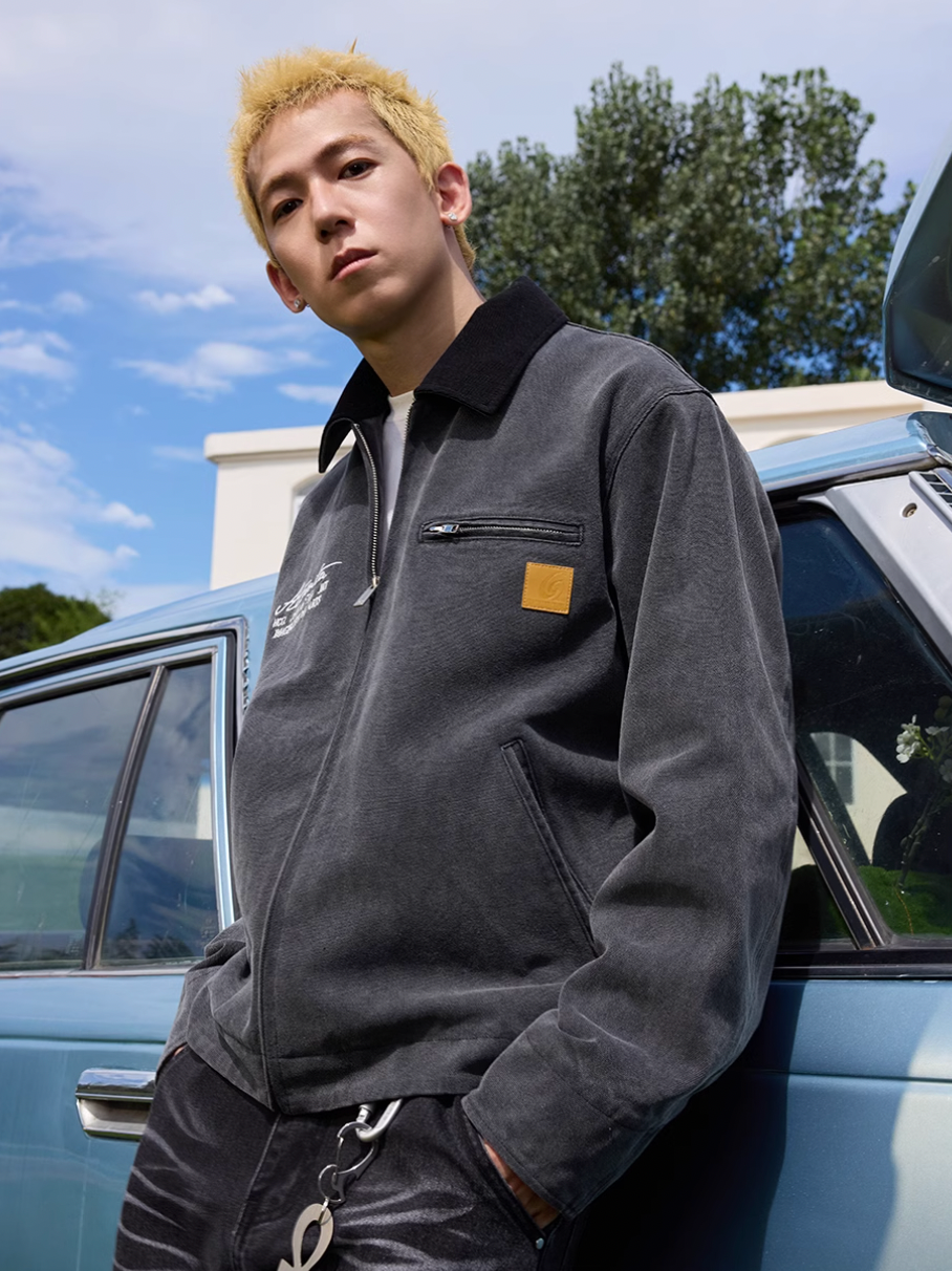 Harsh and Cruel Vintage Handwritten Embroidered Detroit Jacket