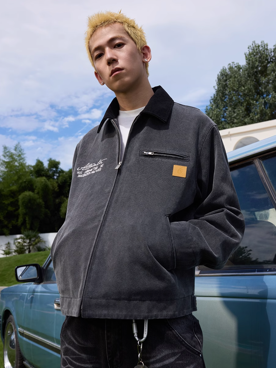 Harsh and Cruel Vintage Handwritten Embroidered Detroit Jacket