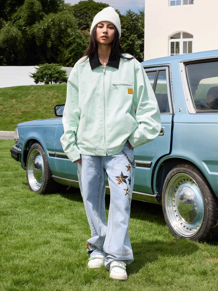 Harsh and Cruel Vintage Handwritten Embroidered Detroit Jacket