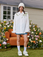 Harsh and Cruel Floral Embroidered Long Sleeve Shirt