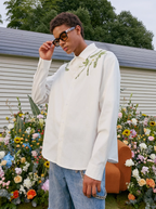 Harsh and Cruel Floral Embroidered Long Sleeve Shirt